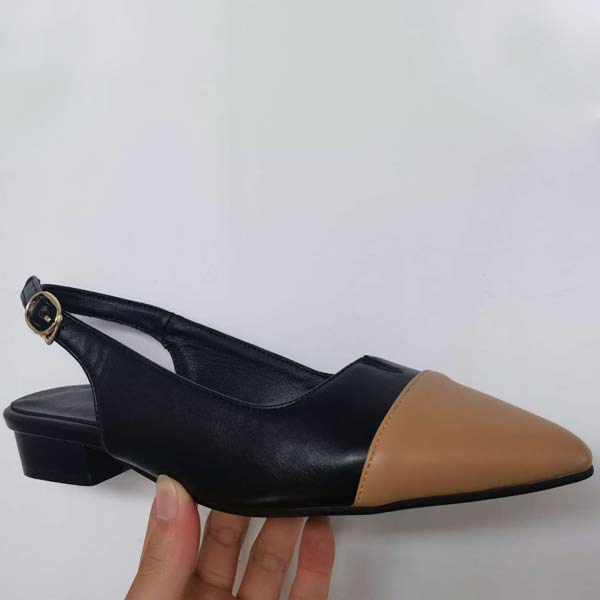 Women's Retro Elegant Pointed Toe Flat Mary Janes 08892709C