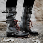 Women's Vintage Lace-Up Fashion Boots 85296103C