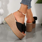 Women's Thick Sole Platform Slide Sandals 03871952C