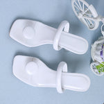 Women's Fashion Square Toe Stiletto Flip Flops 01849666S