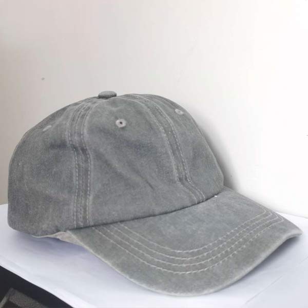 Washed Distressed Soft Top Baseball Cap 18178442C