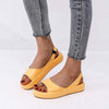 Women's Open Toe Elastic Platform Sandals 06183748C