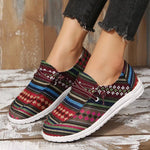 Women's Casual Ethnic Style Lightweight Canvas Shoes 90563336S