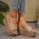 Women's Platform Wedge Slide Sandals 48069901C