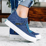 Women's Casual Retro Lace-Up Canvas Sneakers 98433777S