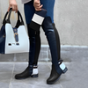 Women's Fashionable Color Block Flat Over-the-Knee Boots 29230444S