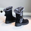 Women's Casual Belt Buckle Fur Collar Snow Boots 50865457S