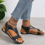 Women'S Platform Wedge Velcro Buckle Casual Sandals 07413540C