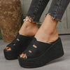 Women's Casual Wedge Slide Sandals 22214069C