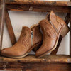 Women's Retro Chunky Mid-Heel Hollow Martin Boots 02618248C