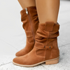 Women'S Low Heel Suede Boots 67273521C