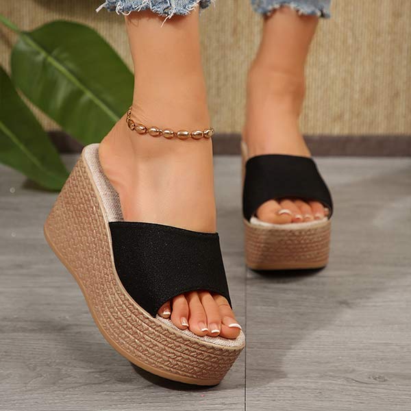 Women's Platform Wedge Slide Sandals 48069901C