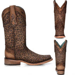 Women'S Vintage Leopard Rider Boots 97225077C