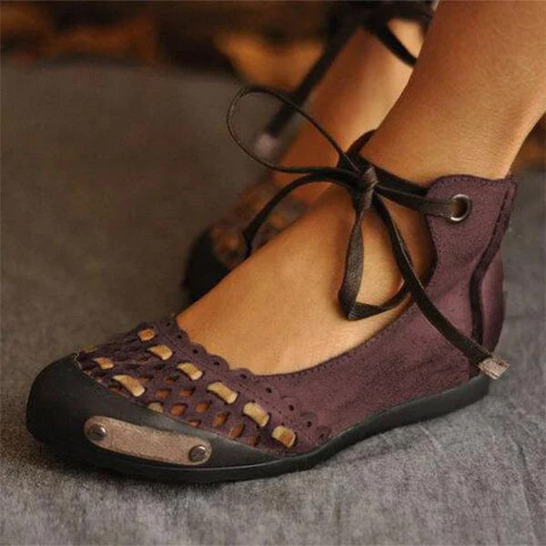 Women's Casual Hollow Strap Flat Sandals 46623277S