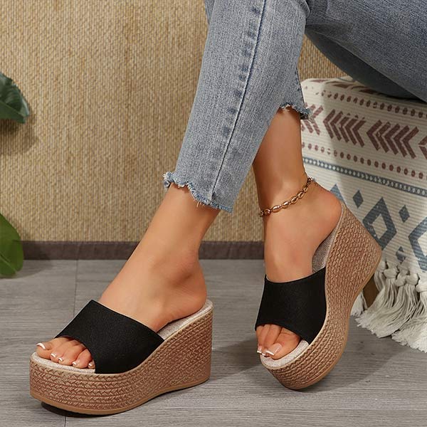 Women's Platform Wedge Slide Sandals 48069901C