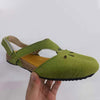 Women's Retro Velcro Cutout Flat Sandals 97406850C