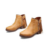 Women's Casual Tassel Short Side Zipper Martin Boots 67182018S