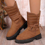 Women's Lace-Up Short Snow Boots 21410798C