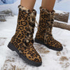 Women's Fashion Leopard Print Warm Snow Boots 24091690S