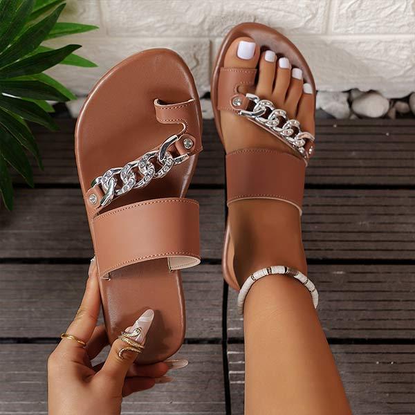 Women's Fashion Chain Sandals 79037451C