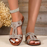 Women's Vintage Bohemian Rhinestone Sandals 28578218C