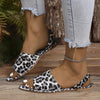 Women's Fashion Snake Print Casual Flat Sandals 79427456S