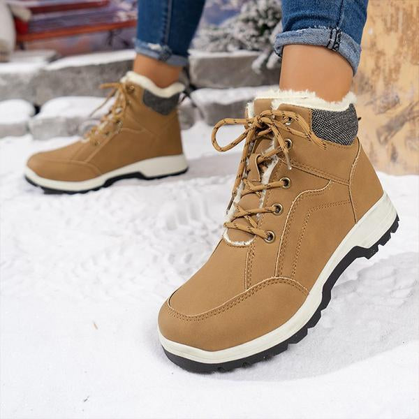 Women's Casual Lace Up Warm Snow Boots 78015313S