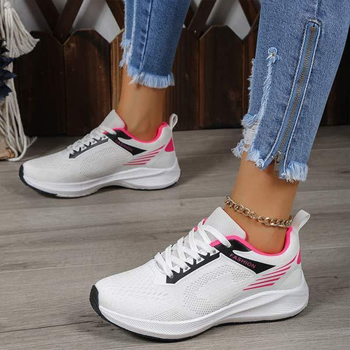 Women's Chunky Sole Color-Block Casual Low-Top Sneakers 01992470C