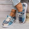 Women's Lace-Up Casual Plaid Flat Canvas Shoes 06532324S