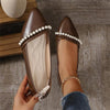 Women's Elegant Pearl Pointed Toe Flats 61161142S