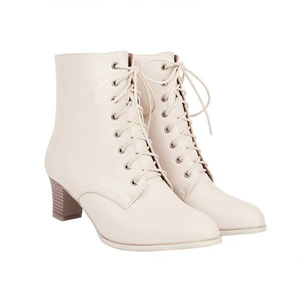 Women's Lace-Up Ankle Martin Boots 01653835C