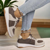 Women's Casual Plush Lined Color Block Sneakers 64795818S