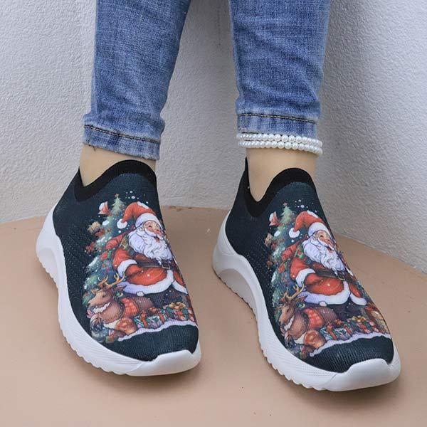 Women's Vasual Christmas Sneakers 63704163C