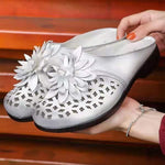 Women's Retro Hollow-Out Soft Sole Slippers 76874536C