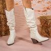 Women's Fashion Pleated Slip-On Knee-High Boots 05428715S