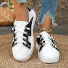 Women's Casual Lace Thick Sole Lace Up Sneakers 45990026S