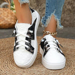 Women's Casual Lace Thick Sole Lace Up Sneakers 45990026S