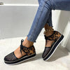 Women's Casual Leopard Mesh Lace-Up Platform Sandals 94479688S