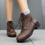 Women's Casual Studded Lace Up Ankle Boots 60142067S