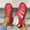 Women's Hollow-out Flat Velcro Sandals 47370216C