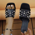 Women's Studded Open Toe Stiletto Slippers 44112468C