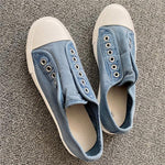 Women's Soft Flat Slip-On Canvas Shoes 06461713C