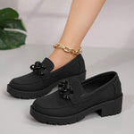 Women's Flat Fashion Vintage Slip-On Loafers 71825489C