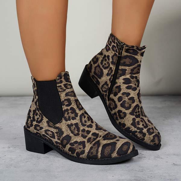 Women's Leopard Print Chelsea Boots 05200562C