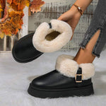 Women's Velvet Thick Sole Snow Boots 63113909C