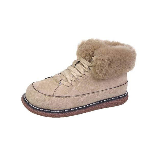 Women's Fleece-Lined Lace-Up Snow Boots 77827206C