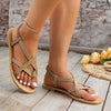 Women's Thong Strap Casual Flat Sandals 88400907C