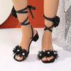 Women's Casual Simple Flower Strap Sandals 61182349C