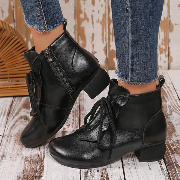 Women's Casual Lace-Up Ankle Boots 61769776C