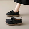 Women's Vintage Soft Leather Lace-Up Shoes 25062160C